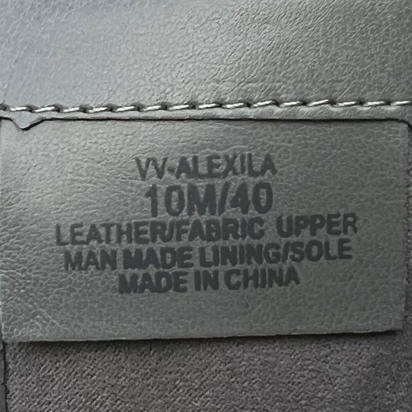 Vince Camuto Alexila‎ Gray Suede Black Over the Knee Boots Wedge Heel Size 10 - Picture 4 of 6